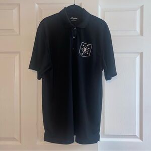 PARAGON Black Polo Shirt with White Emblem